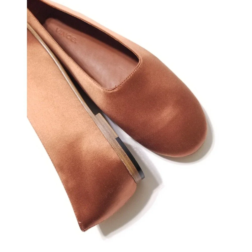 NIB Vince Maxwell Italian Satin Ballet Flat in Salmon Size 5.5, 6.5, 7.5, 8 $225 - Picture 13 of 15